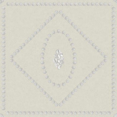 Cole & Son Conchiglie Wallpaper in Pearl on Parchment